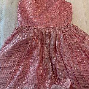 Pink Sequin Homecoming/Prom/Formal Dress Size Large *NWOT*
